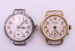 Two vintage gentlemen's wristwatch (one Services Diane, the other possibly Ingersol).
