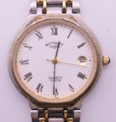 A Rotary 3705 wristwatch. 3.5 cm diameter including crown.