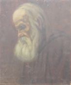 Portrait of a Bearded Man, possibly Saint Jerome, oil on panel, signed D SCHNEIDER-BORDACHAR.