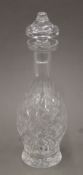 A Waterford crystal decanter. 34 cm high.