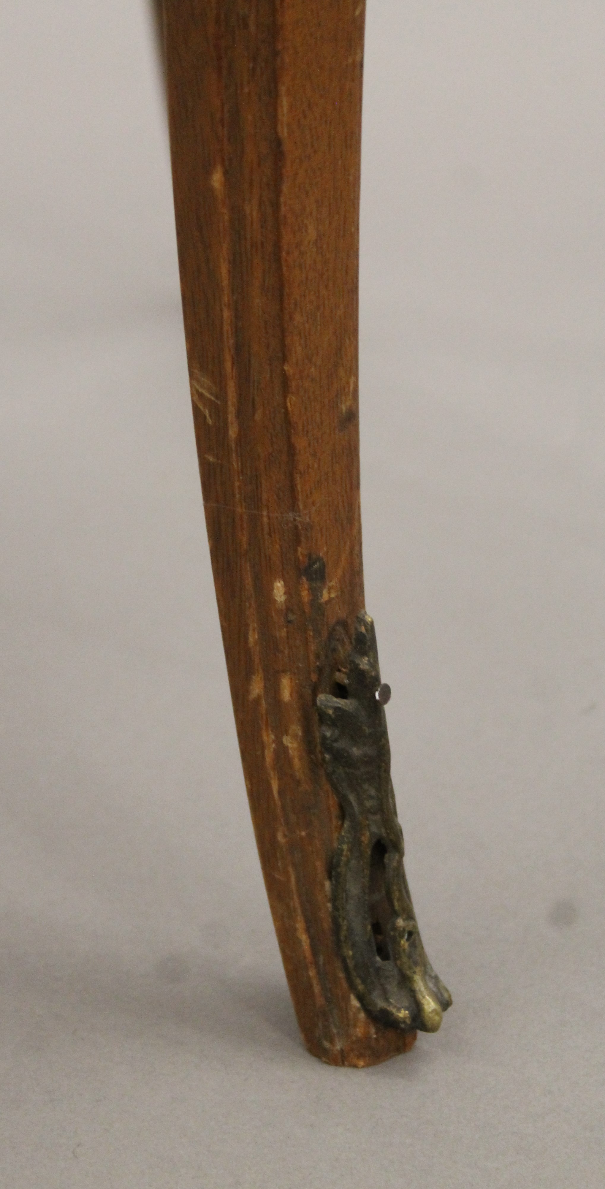 A late 19th century French ormolu-mounted side table. 78 cm long. - Image 7 of 7