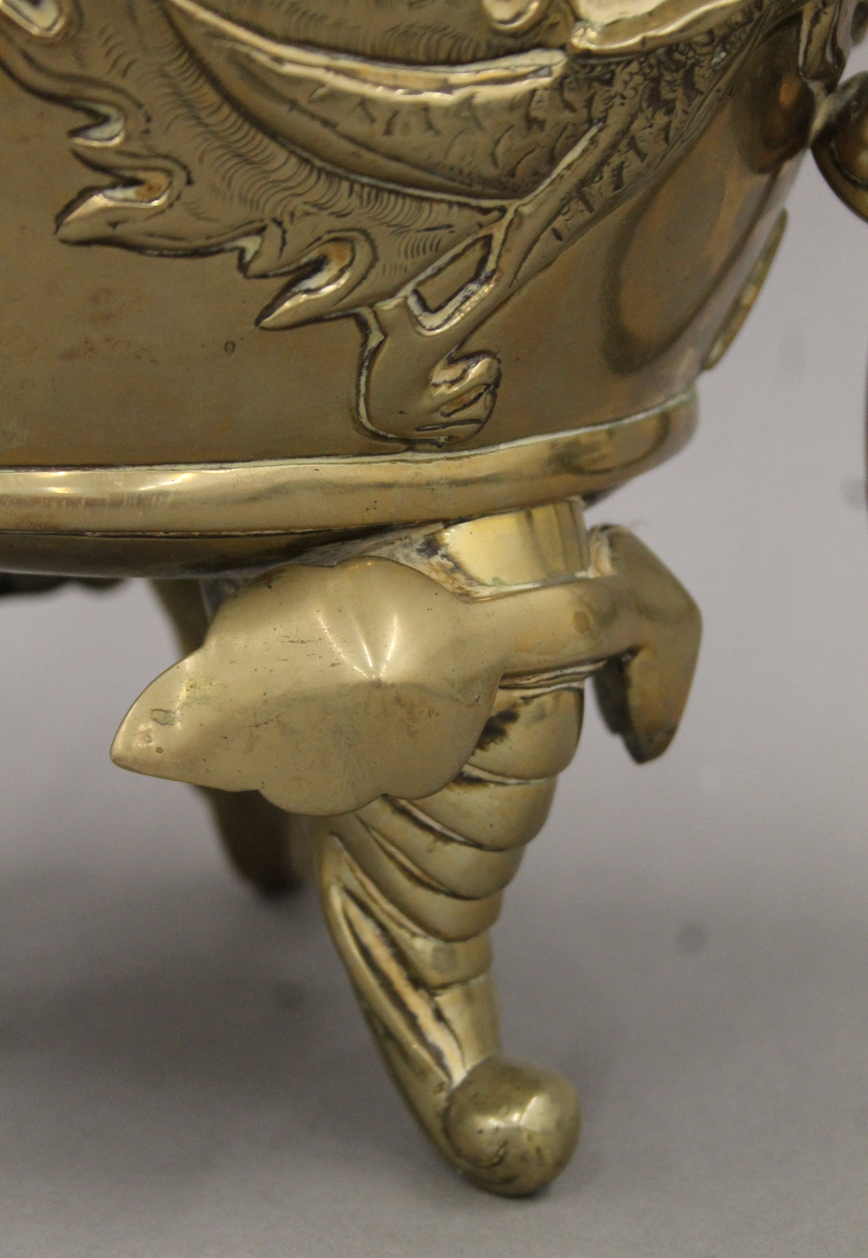 A 19th century Chinese bronze censor, the underside with cast seal mark. 42 cm high. - Image 7 of 8