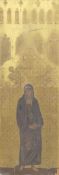 19TH CENTURY SCHOOL, The Madonna, oil on panel. 113.5 x 35.5 cm.