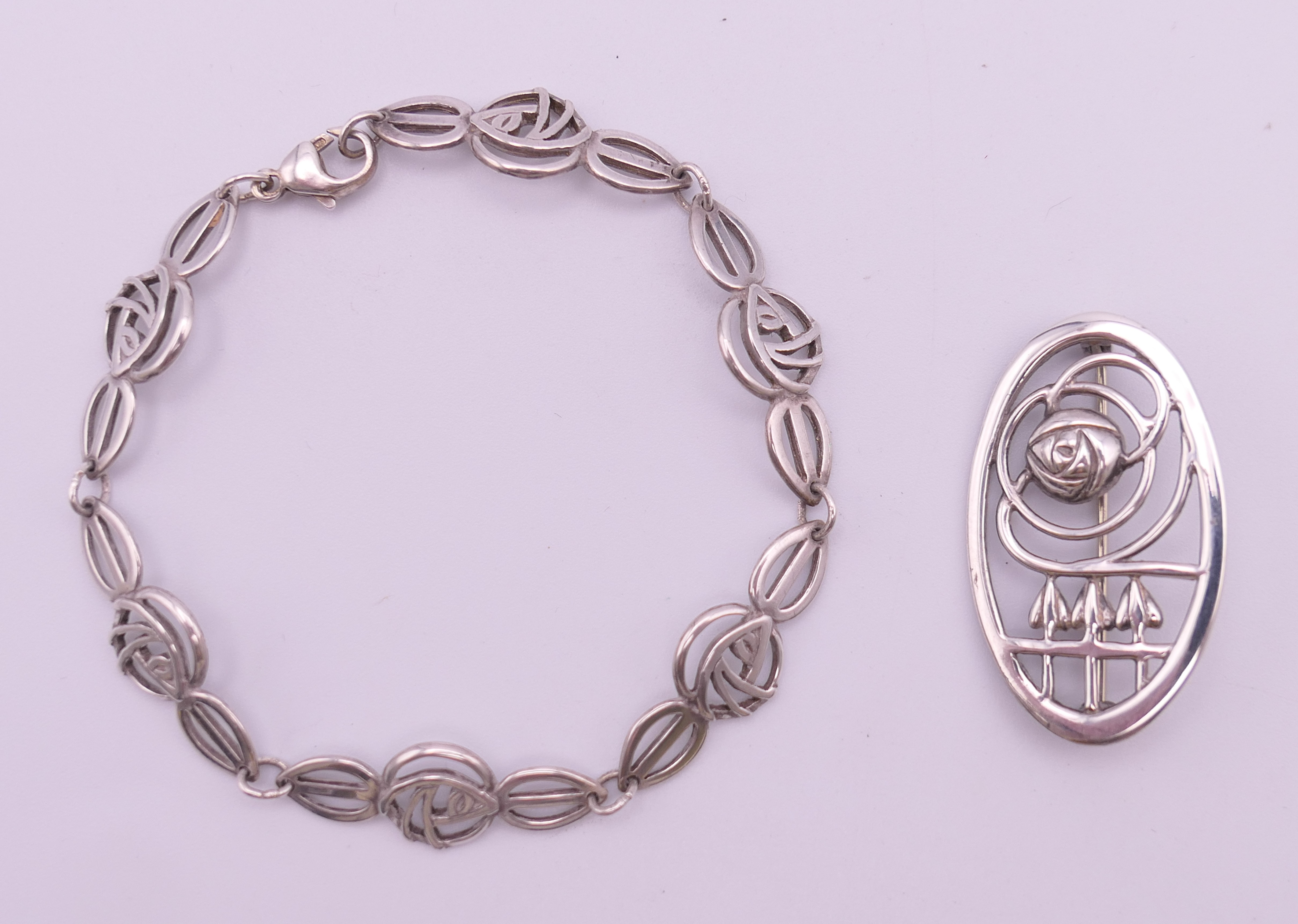 A quantity of boxed 'The Rennie Mackintosh Collection' silver jewellery to include two bracelets, - Image 7 of 37