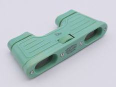 A cased pair of Kershaw bakelite opera glasses. 10.5 x 4.8 cm.