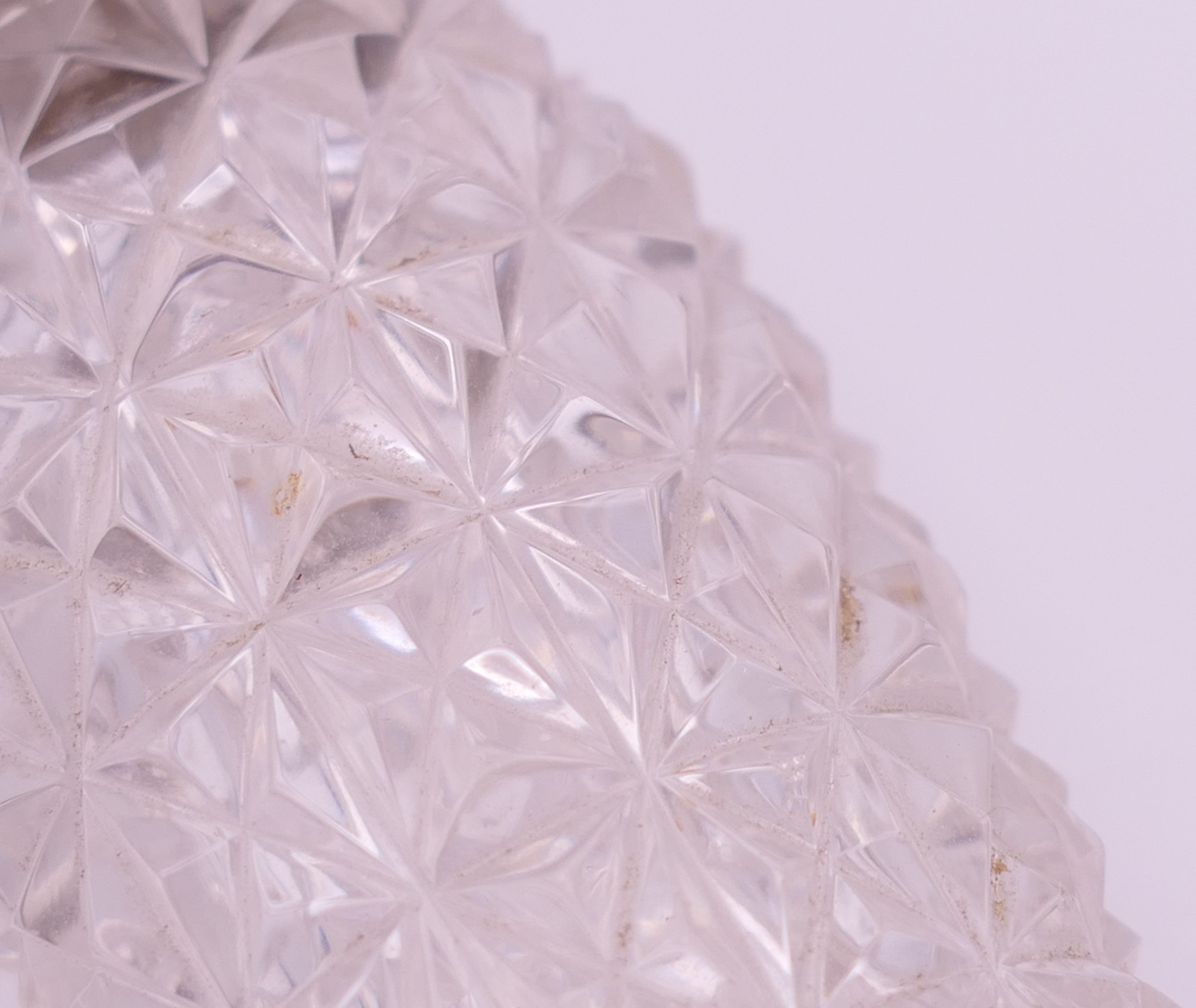A silver-topped cut glass scent bottle. 18 cm high. - Image 5 of 6