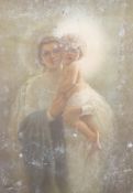 After FRITZI ULREICH (19th/20th century), The Madonna and Child, print, framed. 103 x 72.5 cm.