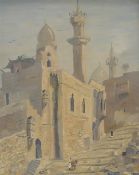 EARLY 20TH CENTURY SCHOOL, North African Street Scene, oil on canvas, indistinctly signed, framed.
