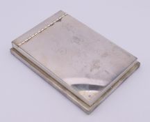 An Aquascutum white metal notepad holder, inscribed 'Arsenal v Chelsea,