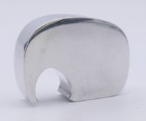 A Georg Jensen aluminium elephant form bottle opener designed by Jorgen Moller. 4.