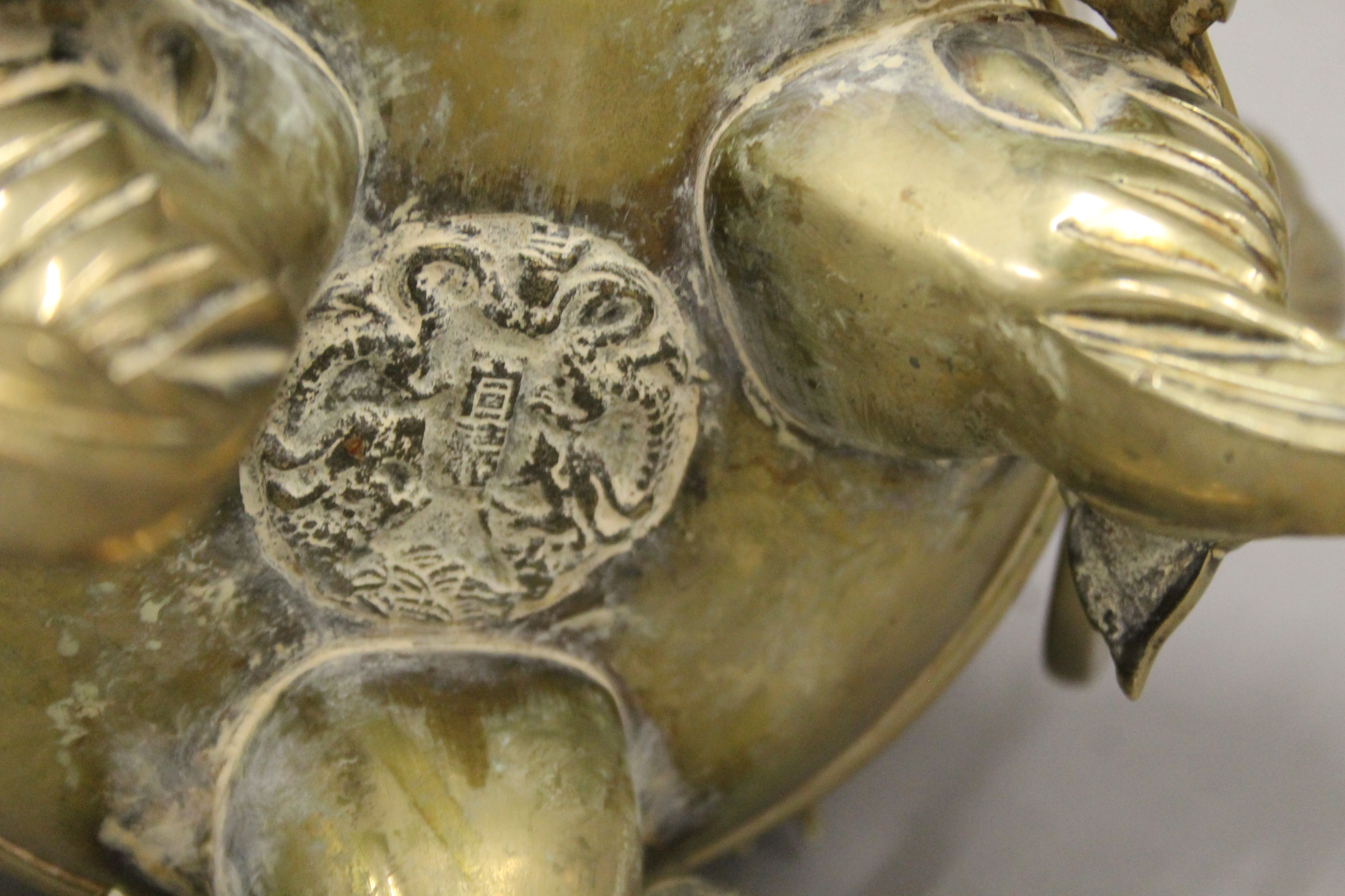 A 19th century Chinese bronze censor, the underside with cast seal mark. 42 cm high. - Image 8 of 8