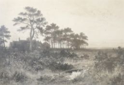 BENJAMIN WILLIAMS LEADER (1831-1923) British, The Silent Evening Hour, engraving,