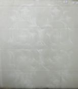 A brilliant cut glass panel. 99 x 88.5 cm.