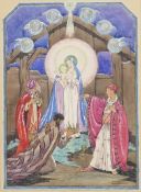WINIFRED M ACKROYD (early 20th century) British, The Three Wise Men Visit Jesus, watercolour,