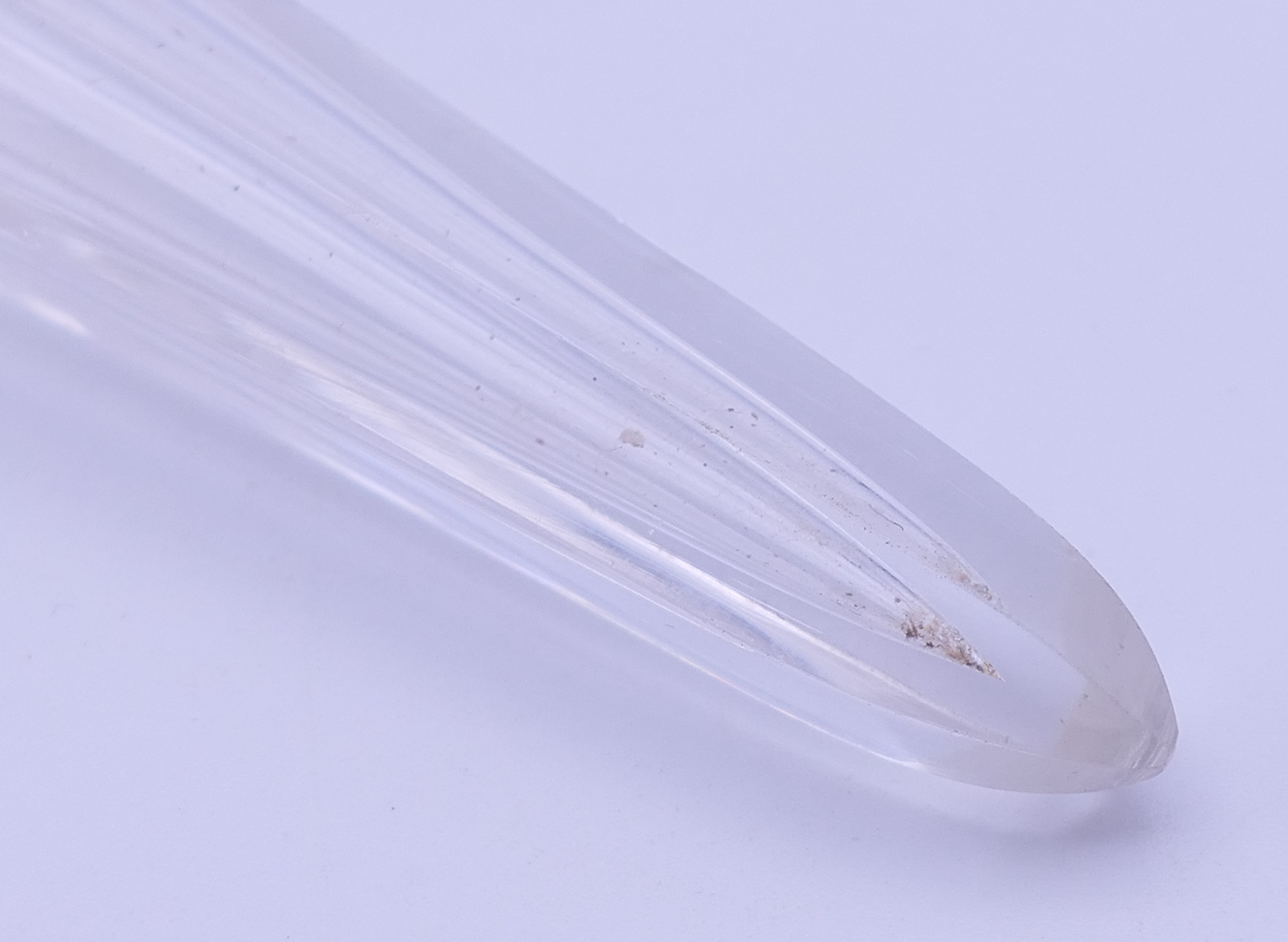 A silver-topped cut glass scent bottle. 18 cm high. - Image 6 of 6