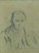 In the Manner of AUGUSTUS EDWIN JOHN, Study of Stephen Granger, pencil, framed and glazed. 27 x 19.
