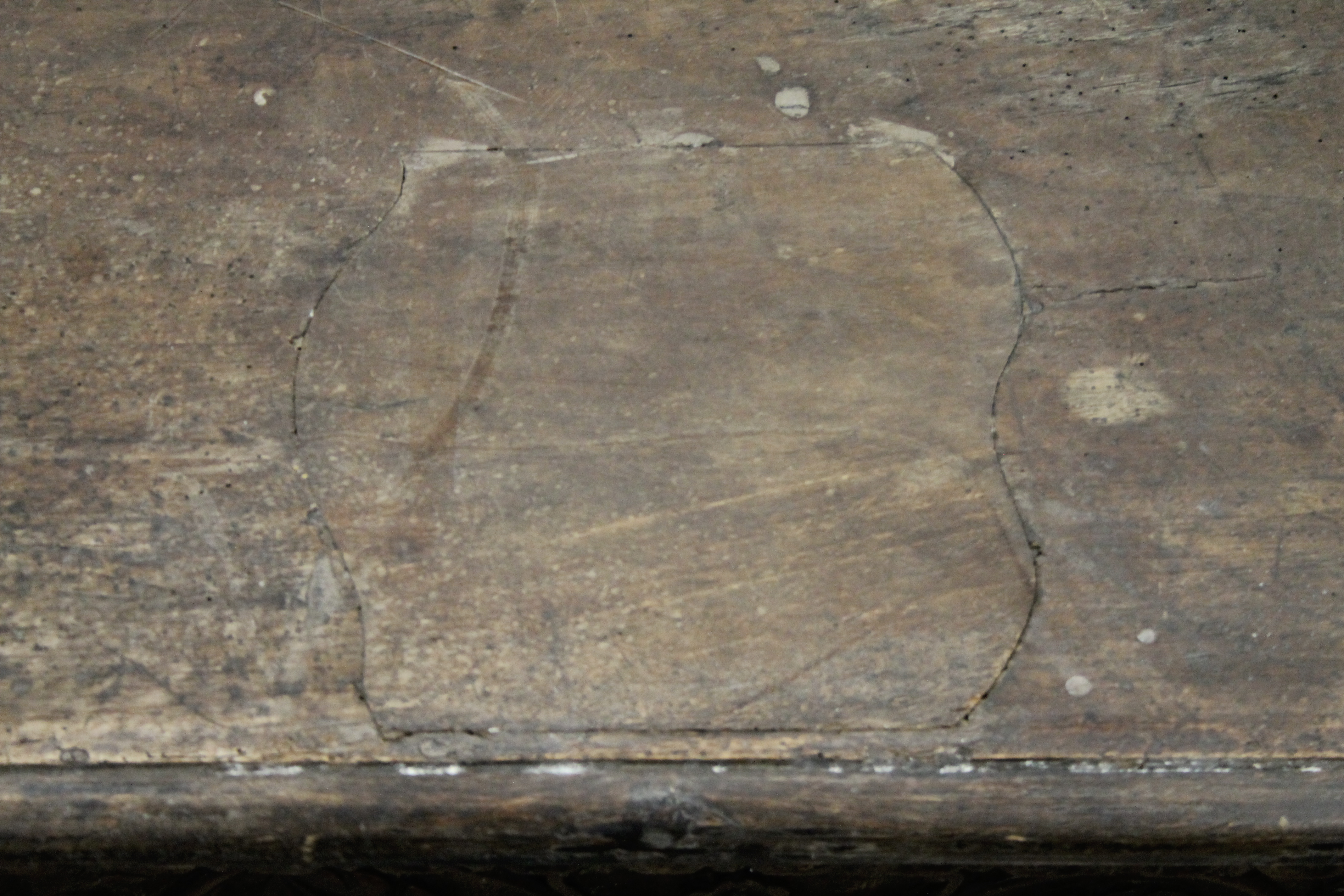 An 18th century Italian walnut cassone. 187 cm long. - Image 6 of 10