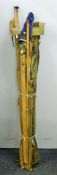 A quantity of Hardy Bros decorative rods.