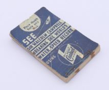 A Castrol flicker book of Malcolm Campbell's World Water Speed Record 1937. 7.7 cm x 5 cm.