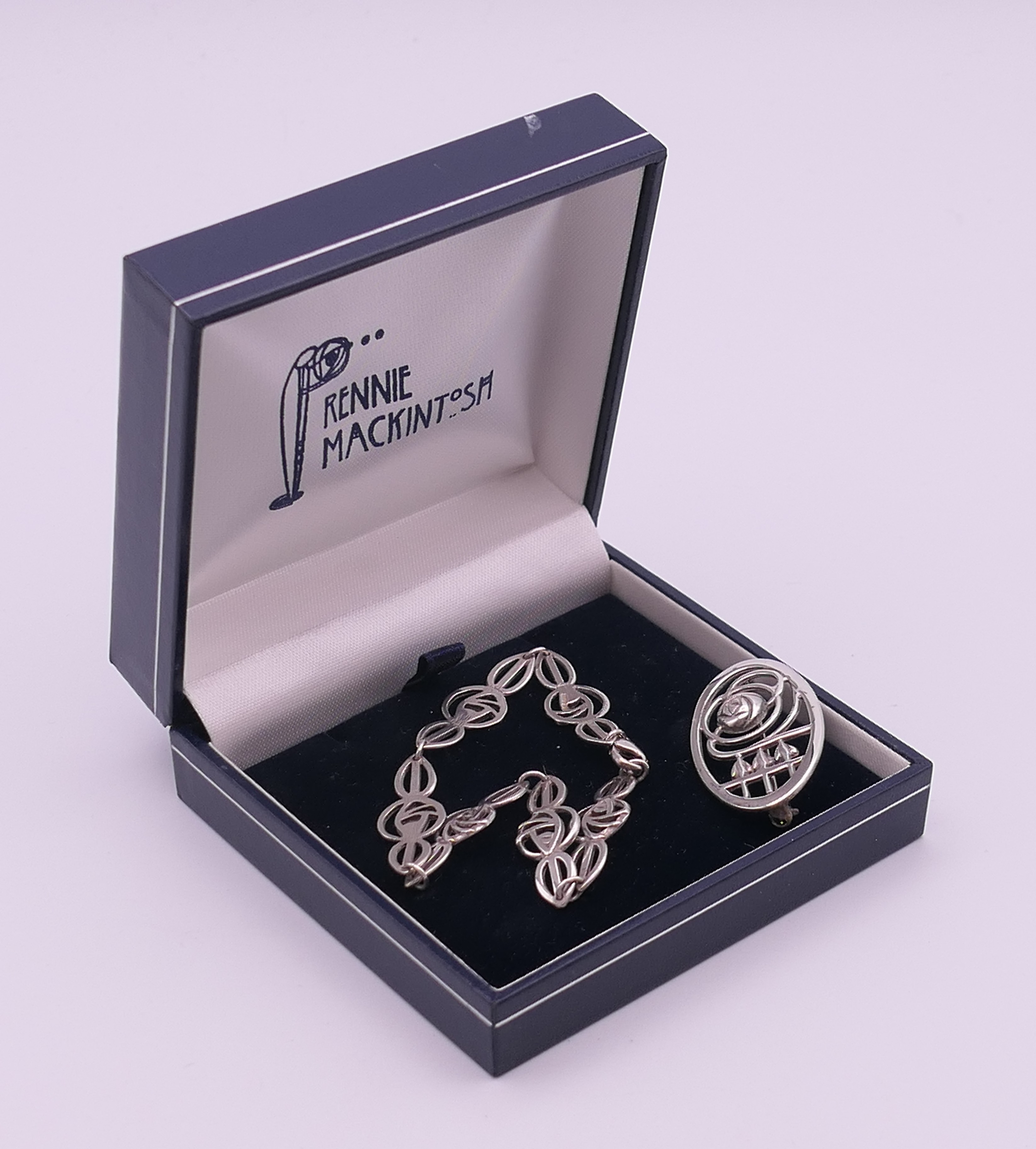 A quantity of boxed 'The Rennie Mackintosh Collection' silver jewellery to include two bracelets, - Image 15 of 37