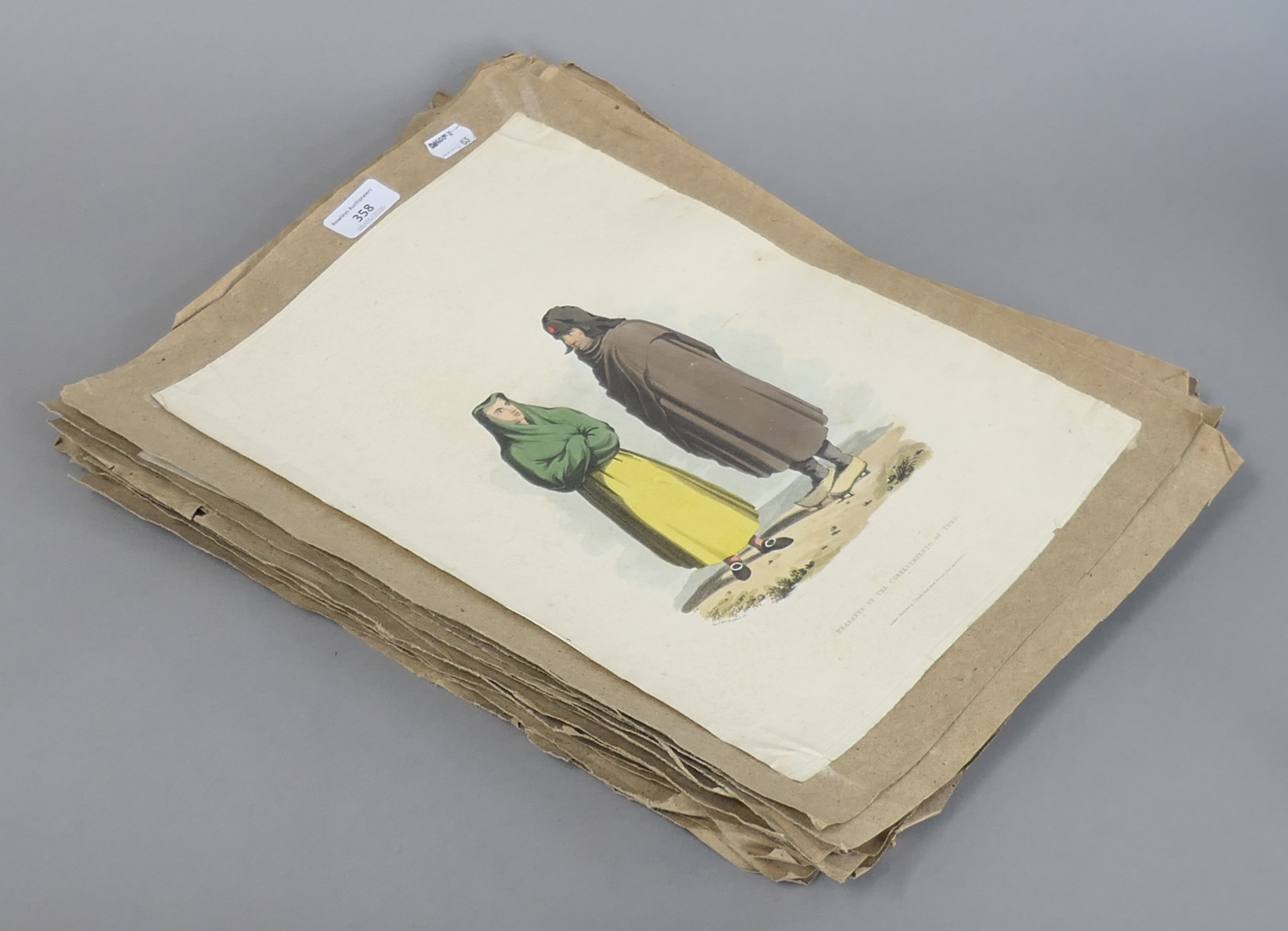A quantity of 19th century prints of various Portuguese Scenes and Figures,