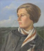 BRITISH SCHOOL (early 20th century), Portrait of a Lady, signed Edwards, oil on canvas, framed.
