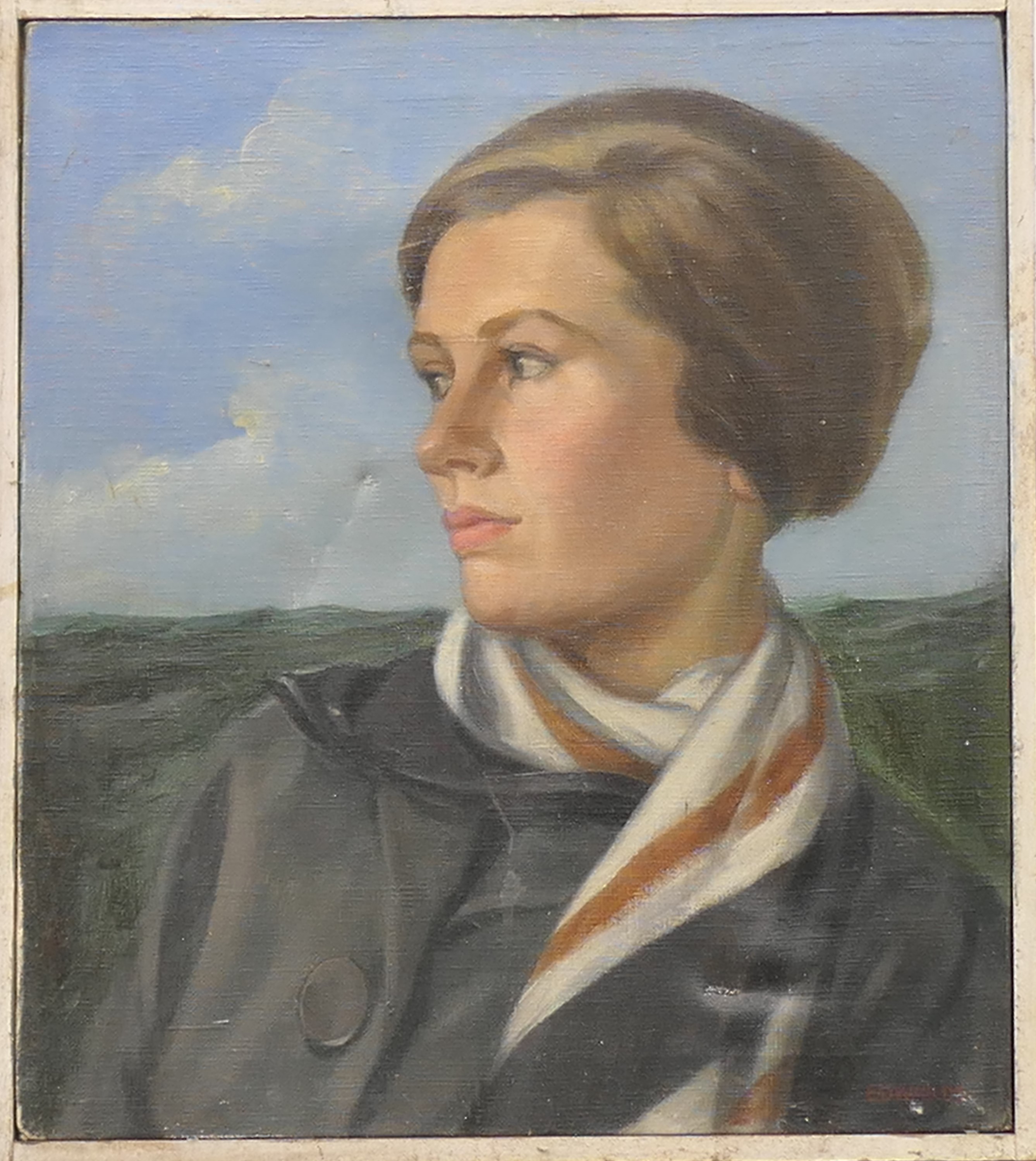 BRITISH SCHOOL (early 20th century), Portrait of a Lady, signed Edwards, oil on canvas, framed. - Image 2 of 3