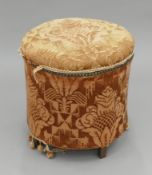 A vintage French sewing box. 42 cm high.