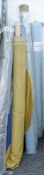 A quantity of bolts of various upholstery fabrics. The largest 166 cm wide.