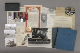A collection of memorabilia relating to Squadron Leader Vincent Joseph Faurot,