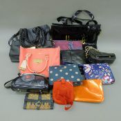 A quantity of various handbags, etc, including Radley, Liberty, Harrods, etc.