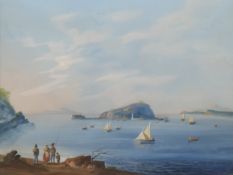 ITALIAN SCHOOL (19th century), Eruption of Mount Vesuvius, watercolour and gouache on paper,