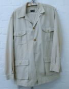 An Airey & Wheeler safari suit. Approximate measurements: Chest 48 inches, inside leg 32 inches.