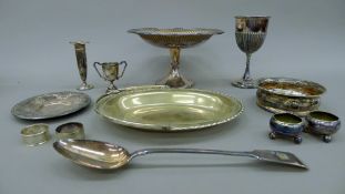 A quantity of various silver and silver-plate,