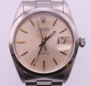 A vintage Rolex Oyster Date Precision manual wind gentlemen's wristwatch.