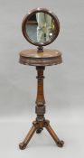 A Victorian walnut gentlemen's shaving stand. 42 cm wide.