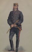 Two late 19th century Vanity Fair prints: Swordsmanship (Colonel Sir George Malcolm Fox) by Spy,