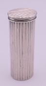 A Victorian engine-turned nutmeg grater, hallmarked for London 1840,