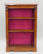 A Victorian mahogany bookcase. 78.5 cm wide.