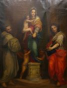 ITALIAN SCHOOL (19th century), 'The Madonna and Child', oil on canvas,