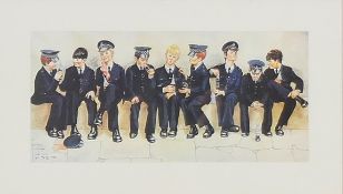LAWSON WOOD (1878-1957) British (AR), Nine Pints of the Law and Nine Half Pints of the Law, prints,