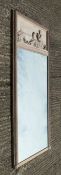 A 19th century French carved pier glass. 99 cm wide x 221 cm high.