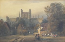 A limited edition of 110 prints from the original watercolour of Peterborough Cathedral by J M