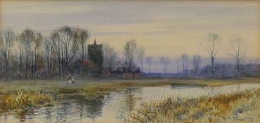ROBERT WINCHESTER FRASER (1846-1906) British, 'Ditton on Cam', watercolour, signed and dated '97,