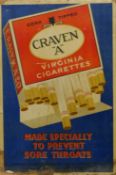 A vintage Craven A advertising show card, framed and glazed. 88 x 67.5 cm overall.