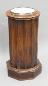 A 19th century marble-topped columnar washstand. 79 cm high.