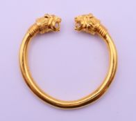 A tiger head bangle from the Metropolitan Museum of Art, New York.