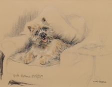 GILL EVANS, Cairn Terrier, limited edition print numbered 509/850, signed in pencil,