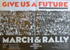 A political poster 'Give us a Future',