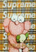 DEATH NYC (Contemporary) American, Kaws A Burberry Moment, print, bearing a DEATH NYC blind stamp,